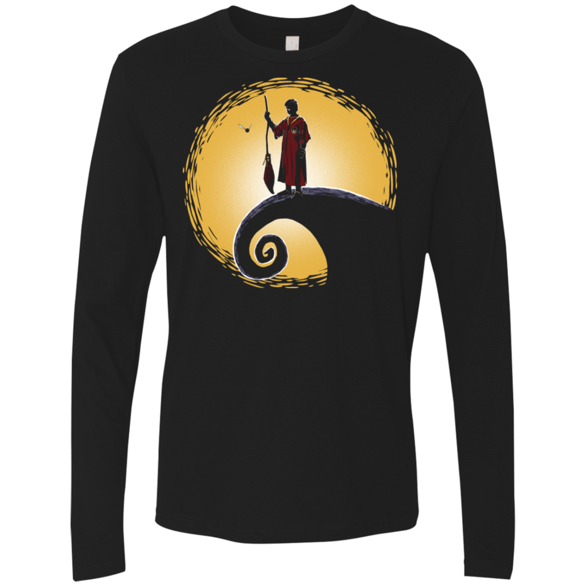 T-Shirts Black / S Quidditch before Christmas Men's Premium Long Sleeve