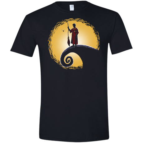 T-Shirts Black / S Quidditch before Christmas Men's Semi-Fitted Softstyle