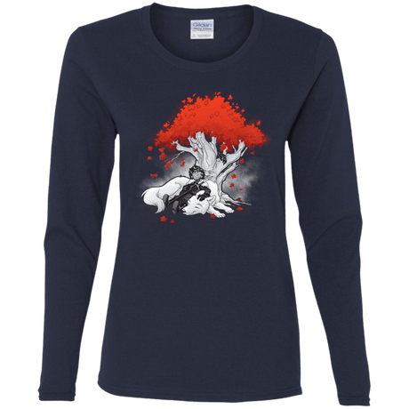 T-Shirts Navy / S Quiet Winter Women's Long Sleeve T-Shirt