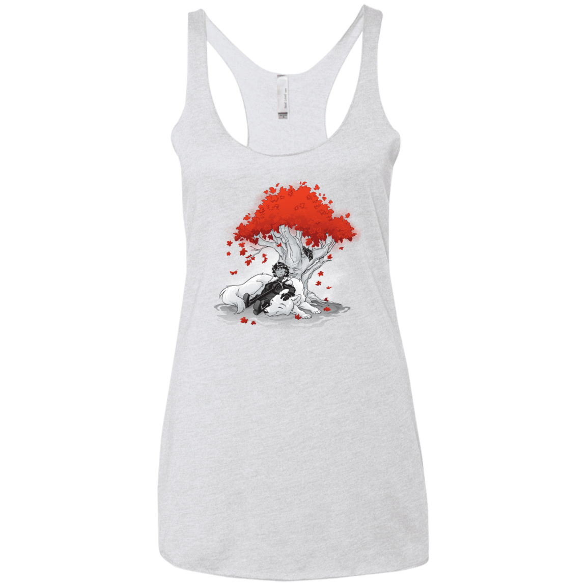 T-Shirts Heather White / X-Small Quiet Winter Women's Triblend Racerback Tank