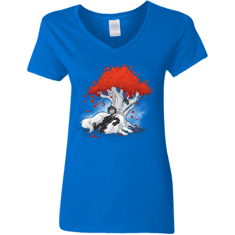 T-Shirts Royal / S Quiet Winter Women's V-Neck T-Shirt