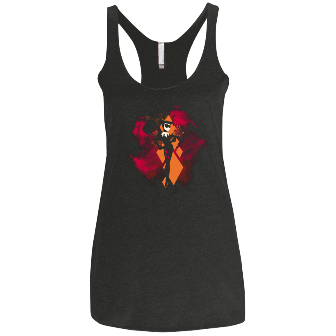 T-Shirts Vintage Black / X-Small Quinn space Women's Triblend Racerback Tank