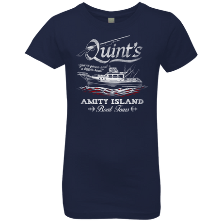 T-Shirts Midnight Navy / YXS Quints Boat Tours Girls Premium T-Shirt