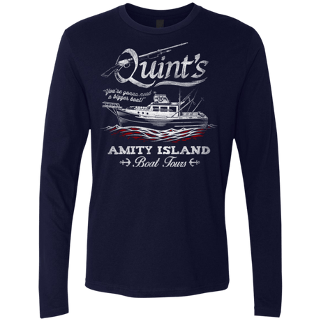 T-Shirts Midnight Navy / Small Quints Boat Tours Men's Premium Long Sleeve