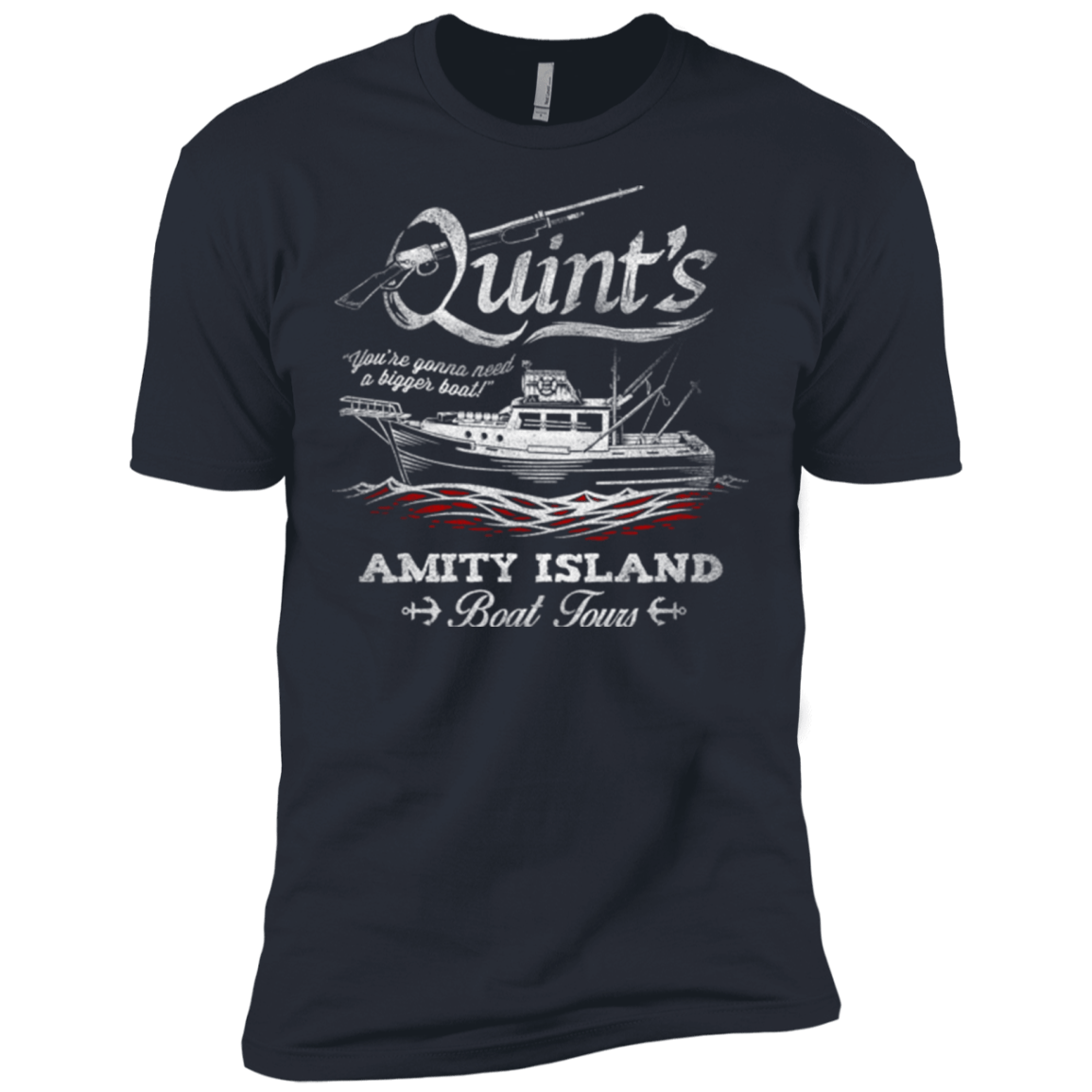 T-Shirts Indigo / X-Small Quints Boat Tours Men's Premium T-Shirt