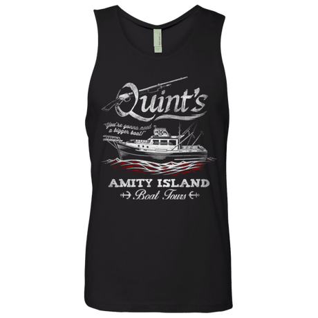 T-Shirts Black / Small Quints Boat Tours Men's Premium Tank Top