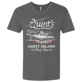 T-Shirts Heavy Metal / X-Small Quints Boat Tours Men's Premium V-Neck