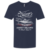 T-Shirts Midnight Navy / X-Small Quints Boat Tours Men's Premium V-Neck