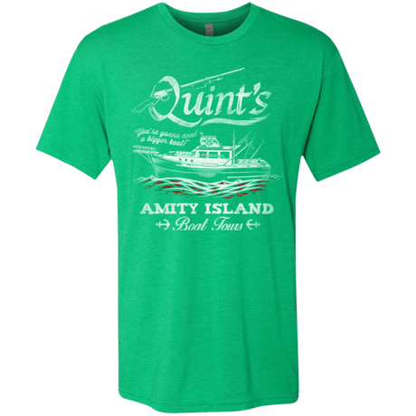 T-Shirts Envy / Small Quints Boat Tours Men's Triblend T-Shirt