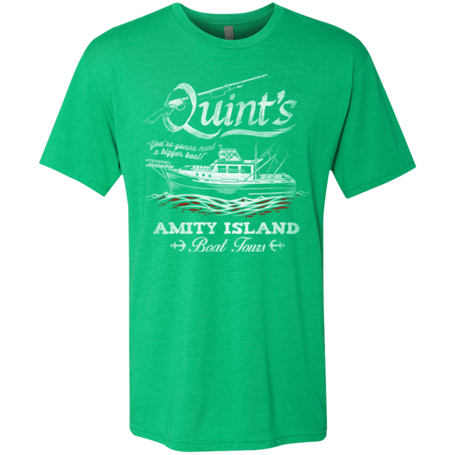 T-Shirts Envy / Small Quints Boat Tours Men's Triblend T-Shirt