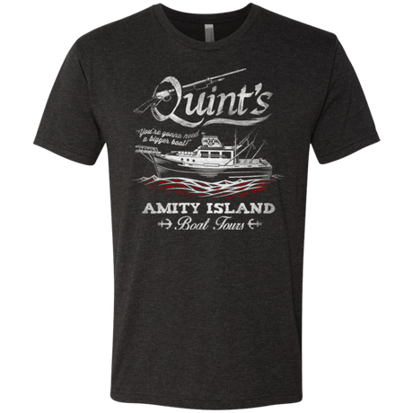 T-Shirts Vintage Black / Small Quints Boat Tours Men's Triblend T-Shirt