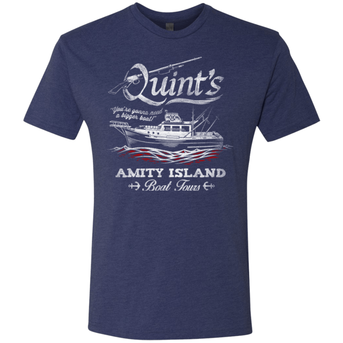 T-Shirts Vintage Navy / Small Quints Boat Tours Men's Triblend T-Shirt