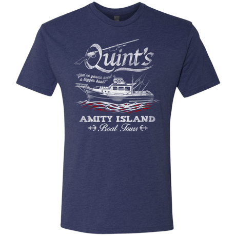 T-Shirts Vintage Navy / Small Quints Boat Tours Men's Triblend T-Shirt