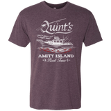 T-Shirts Vintage Purple / Small Quints Boat Tours Men's Triblend T-Shirt