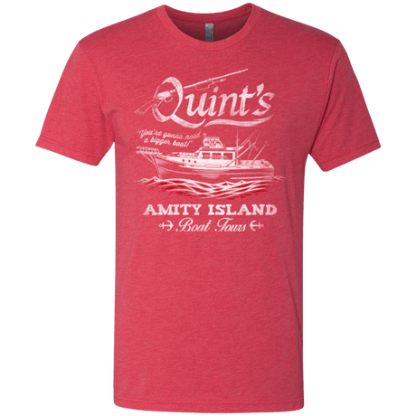 T-Shirts Vintage Red / Small Quints Boat Tours Men's Triblend T-Shirt
