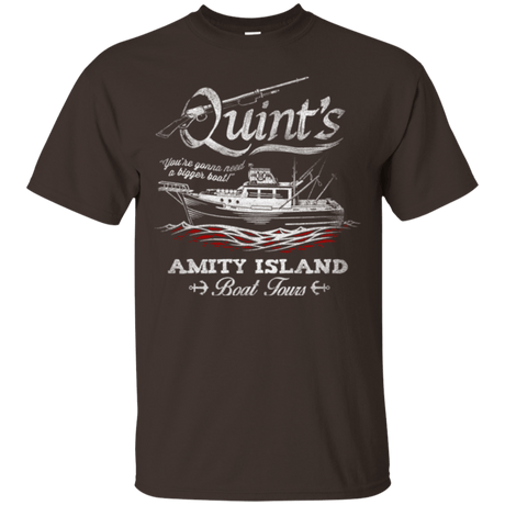 T-Shirts Dark Chocolate / Small Quints Boat Tours T-Shirt