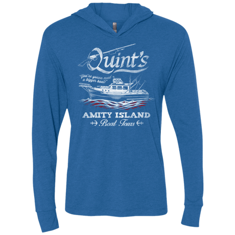 T-Shirts Vintage Royal / X-Small Quints Boat Tours Triblend Long Sleeve Hoodie Tee