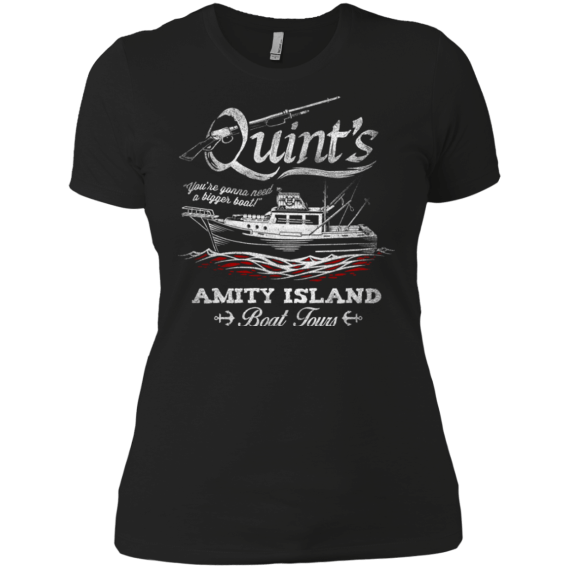 T-Shirts Black / X-Small Quints Boat Tours Women's Premium T-Shirt