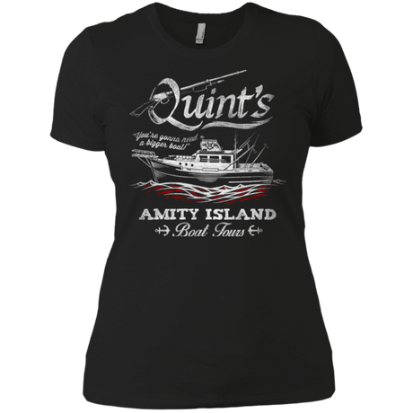 T-Shirts Black / X-Small Quints Boat Tours Women's Premium T-Shirt