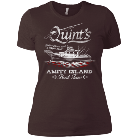 T-Shirts Dark Chocolate / X-Small Quints Boat Tours Women's Premium T-Shirt