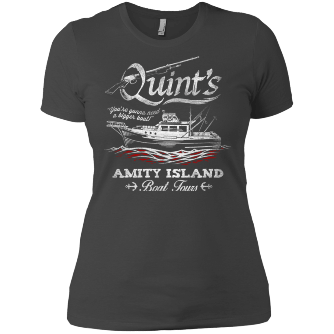 T-Shirts Heavy Metal / X-Small Quints Boat Tours Women's Premium T-Shirt