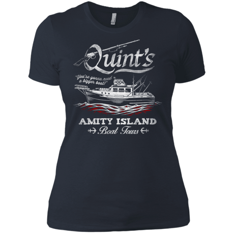 T-Shirts Indigo / X-Small Quints Boat Tours Women's Premium T-Shirt
