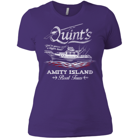 T-Shirts Purple / X-Small Quints Boat Tours Women's Premium T-Shirt