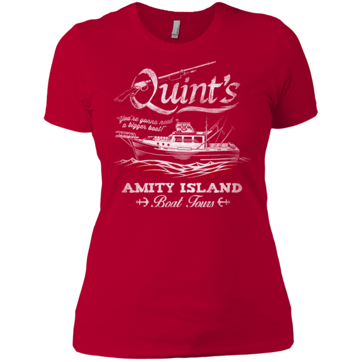 T-Shirts Red / X-Small Quints Boat Tours Women's Premium T-Shirt