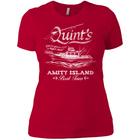 T-Shirts Red / X-Small Quints Boat Tours Women's Premium T-Shirt