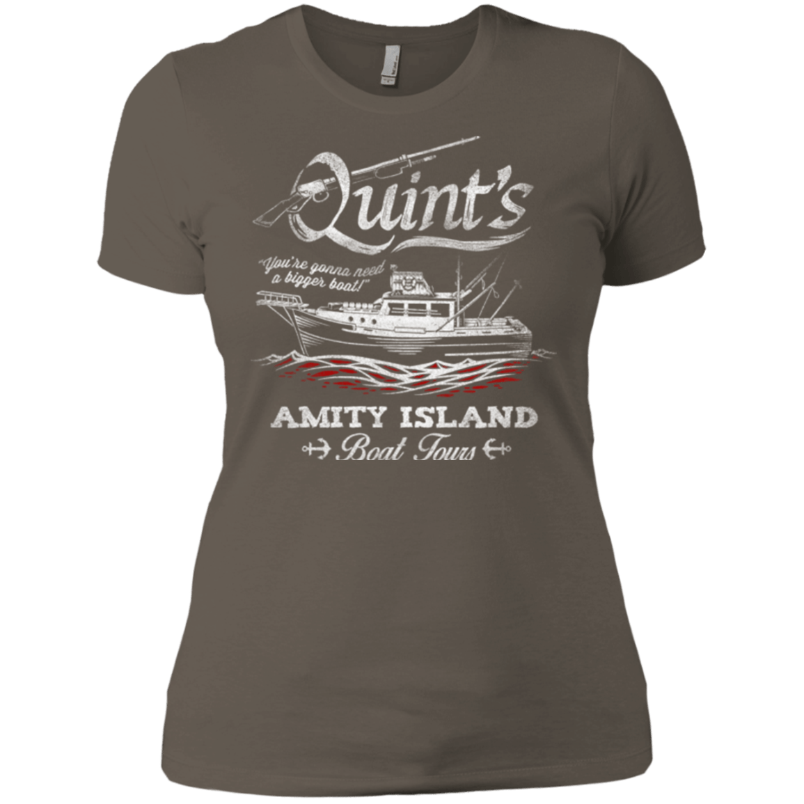 T-Shirts Warm Grey / X-Small Quints Boat Tours Women's Premium T-Shirt