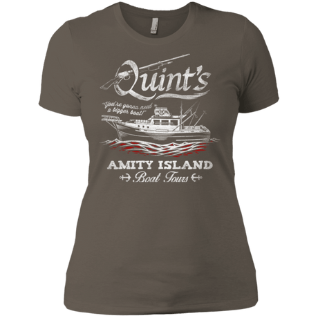 T-Shirts Warm Grey / X-Small Quints Boat Tours Women's Premium T-Shirt