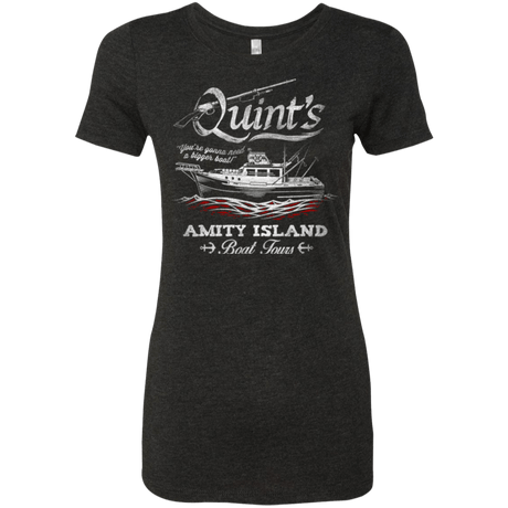 T-Shirts Vintage Black / Small Quints Boat Tours Women's Triblend T-Shirt