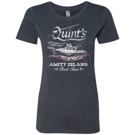 T-Shirts Vintage Navy / Small Quints Boat Tours Women's Triblend T-Shirt