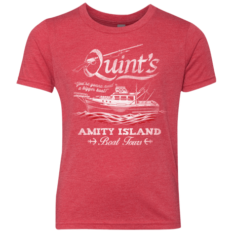T-Shirts Vintage Red / YXS Quints Boat Tours Youth Triblend T-Shirt