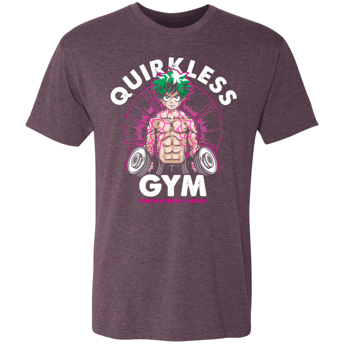 T-Shirts Vintage Purple / S Quirkless Gym Men's Triblend T-Shirt