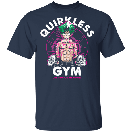 T-Shirts Navy / S Quirkless Gym T-Shirt