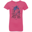 T-Shirts Hot Pink / YXS R2D2 Plan Girls Premium T-Shirt