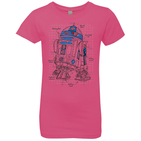 T-Shirts Hot Pink / YXS R2D2 Plan Girls Premium T-Shirt