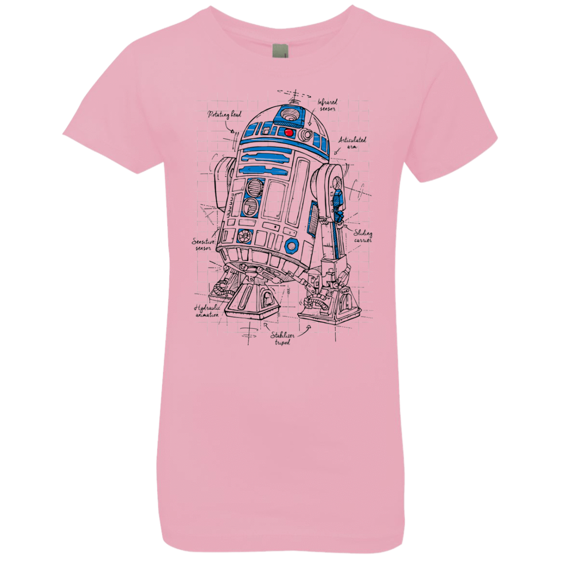 T-Shirts Light Pink / YXS R2D2 Plan Girls Premium T-Shirt