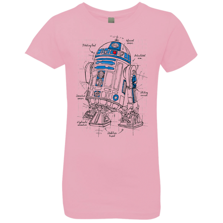 T-Shirts Light Pink / YXS R2D2 Plan Girls Premium T-Shirt