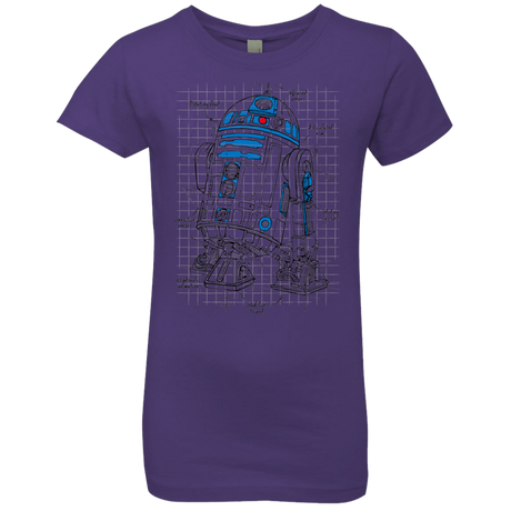T-Shirts Purple Rush / YXS R2D2 Plan Girls Premium T-Shirt