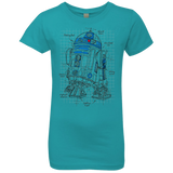 T-Shirts Tahiti Blue / YXS R2D2 Plan Girls Premium T-Shirt