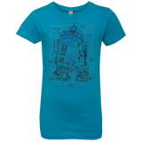 T-Shirts Turquoise / YXS R2D2 Plan Girls Premium T-Shirt