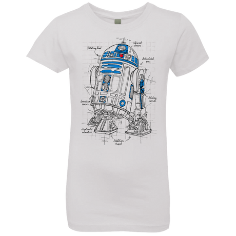 T-Shirts White / YXS R2D2 Plan Girls Premium T-Shirt