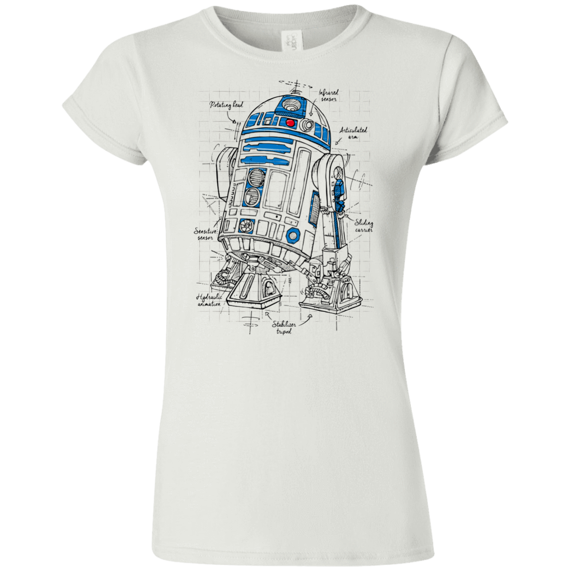 T-Shirts White / S R2D2 Plan Junior Slimmer-Fit T-Shirt