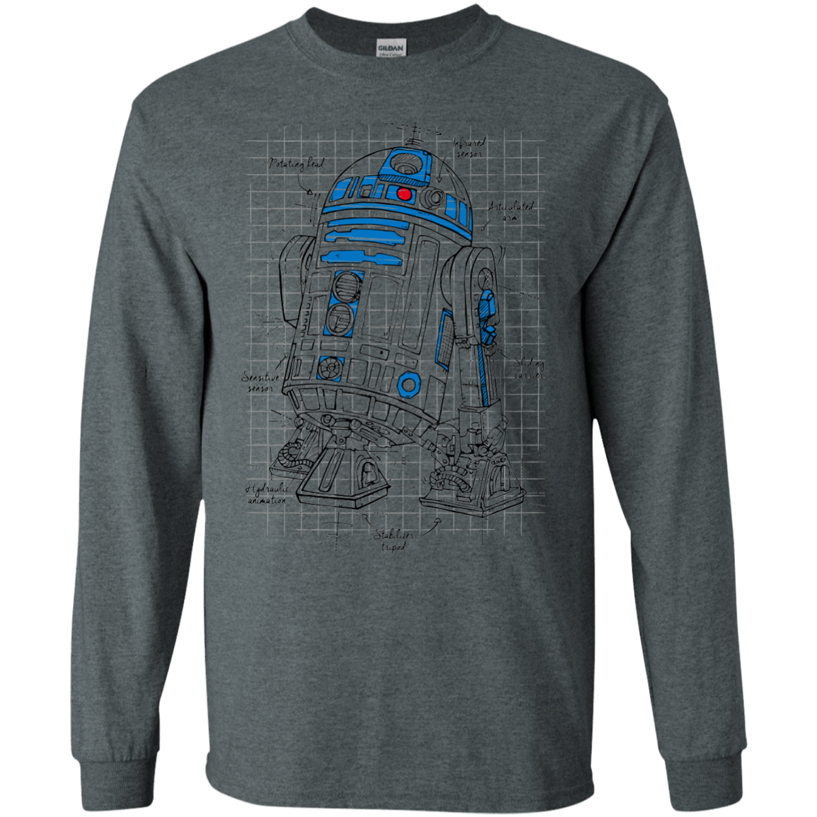 R2D2 Plan Men's Long Sleeve T-Shirt