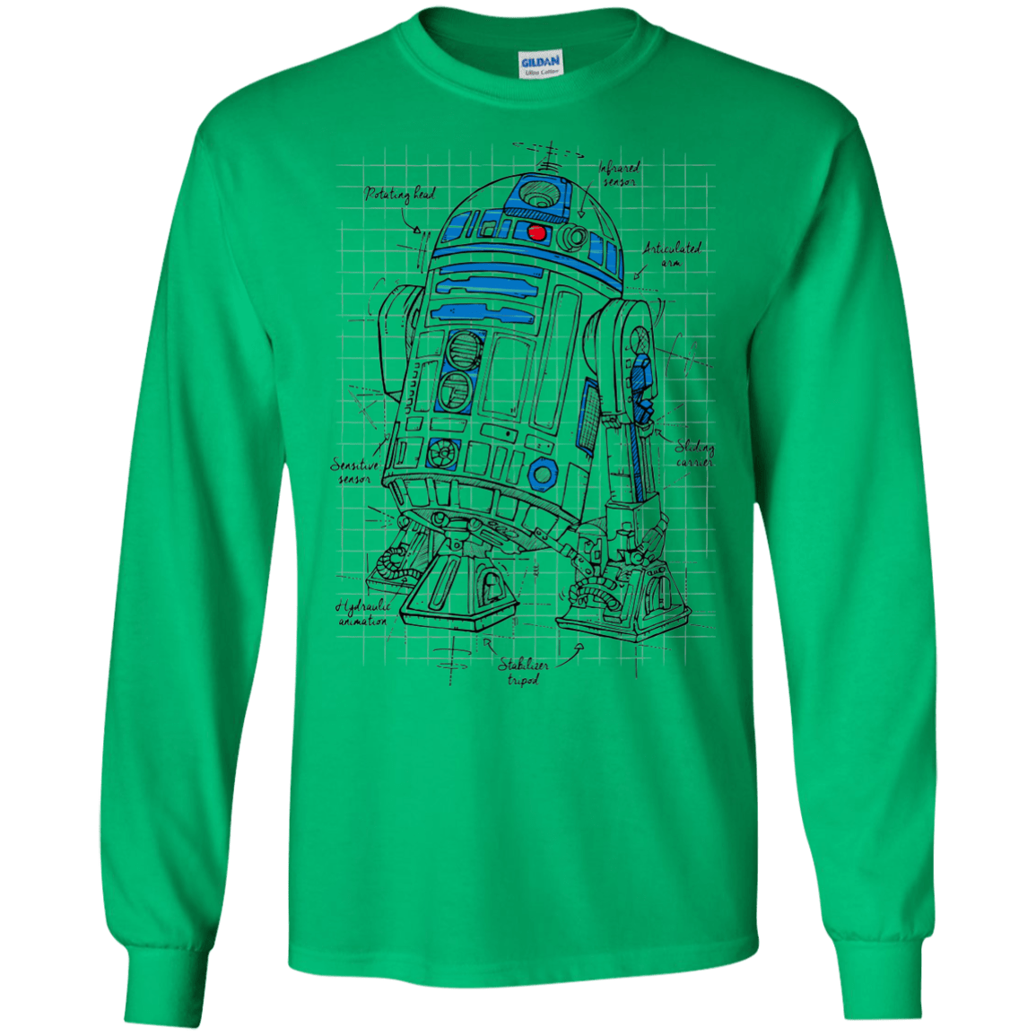 R2D2 Plan Men's Long Sleeve T-Shirt