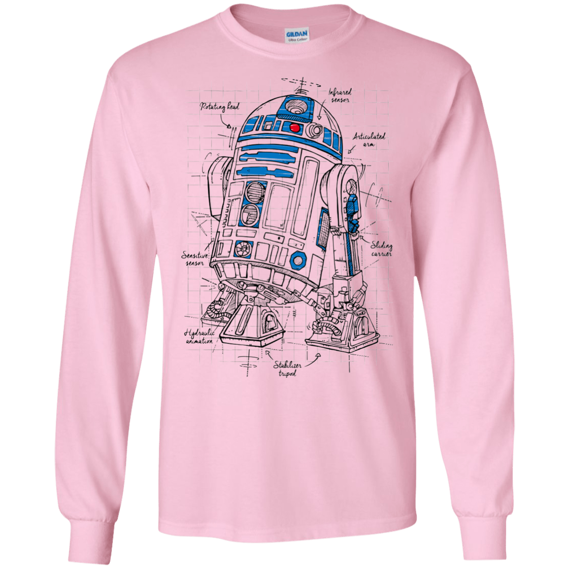 R2D2 Plan Men's Long Sleeve T-Shirt