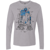 T-Shirts Heather Grey / S R2D2 Plan Men's Premium Long Sleeve