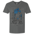 T-Shirts Heavy Metal / X-Small R2D2 Plan Men's Premium V-Neck